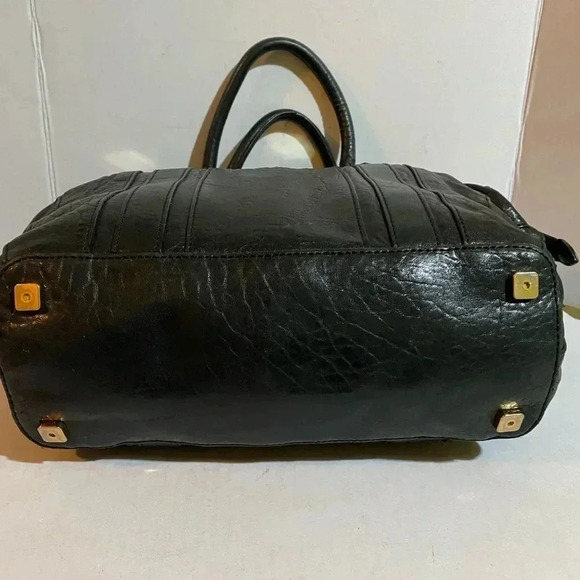 Rachel Zoe black pebbled leather satchel handbag - Picture 9 of 12